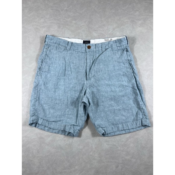 J Crew Shorts Stanton Baird McNutt Irish Linen Mens Size 33x9 - Picture 1 of 7
